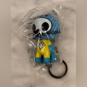 New Tokidoki Vibrant Blue and Yellow Character Keychain
